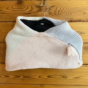 Lululemon Athletica Shoulder Wrap Scarf Womens Multicolor 100% Wool Fleece Lined